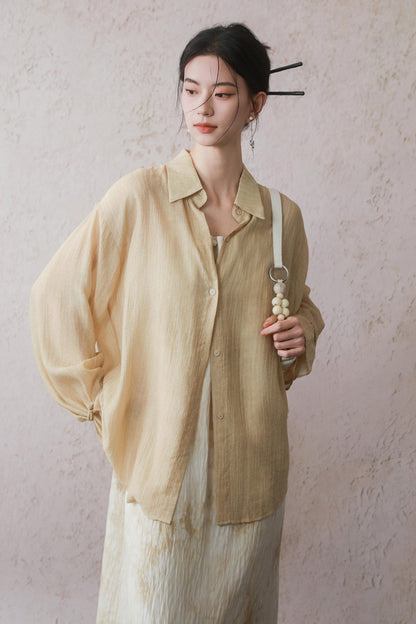 Beige Beaded Camisole Dress