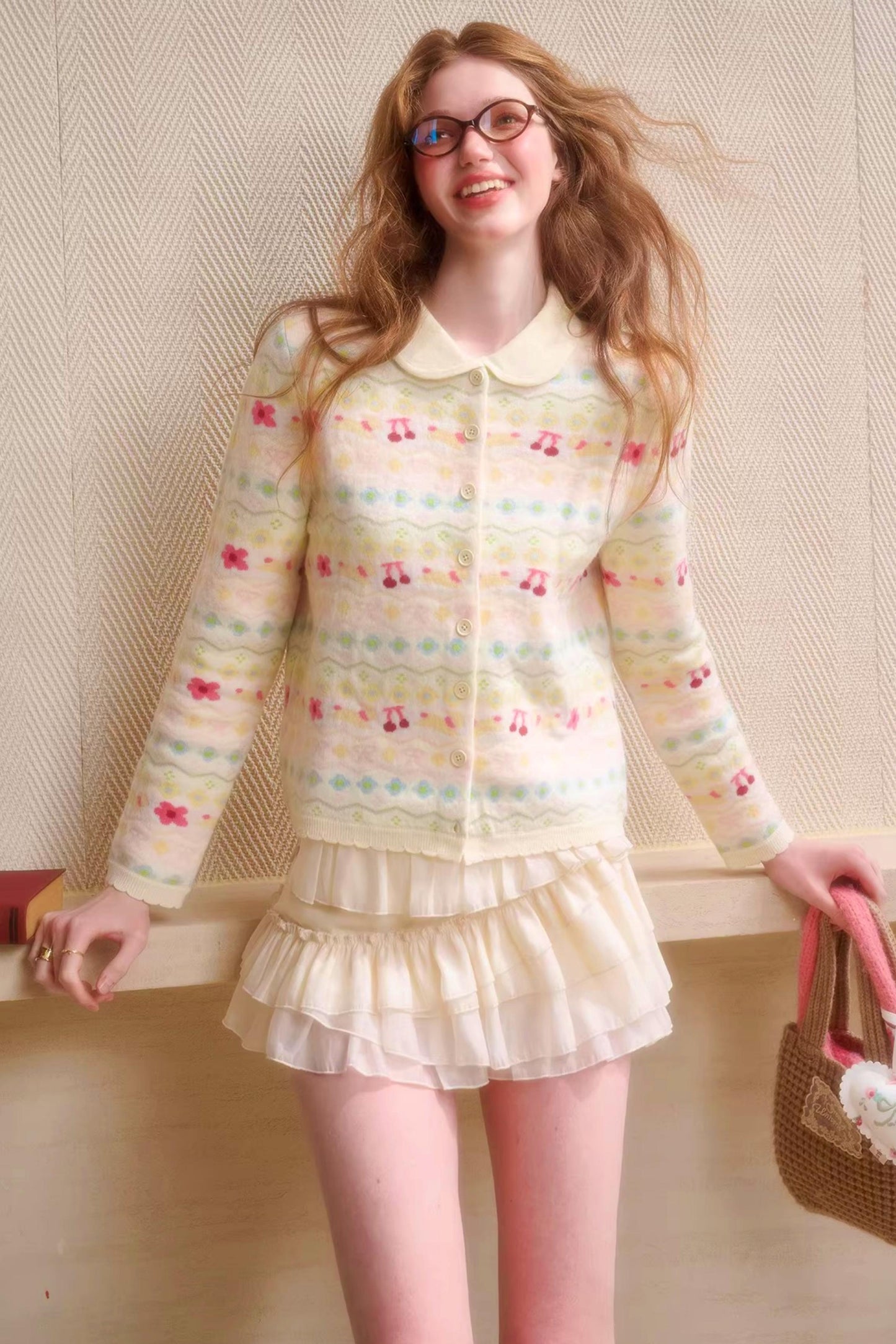 Rainbow Fair Isle Cozy Cardigan