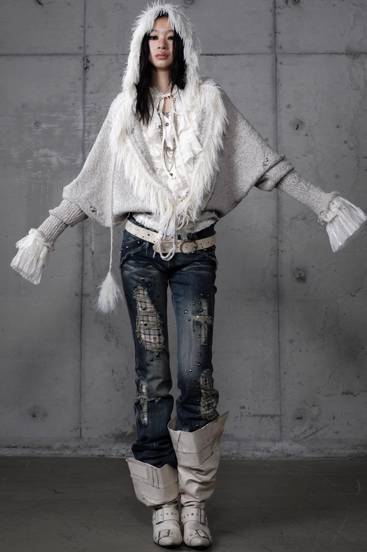 Lazy Vintage Hooded Sweater Coat