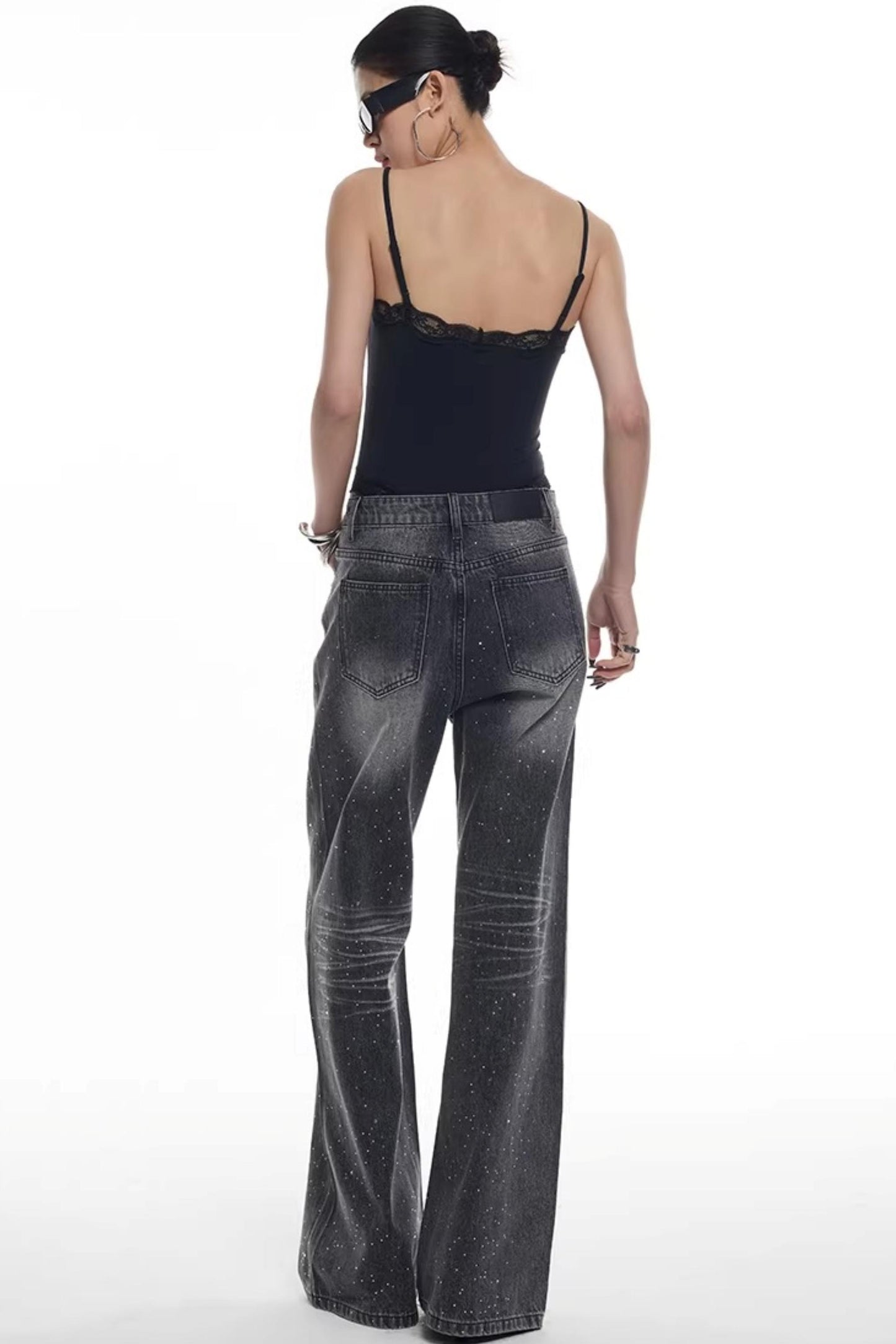 Lace Trim Camisole Jumpsuit Top