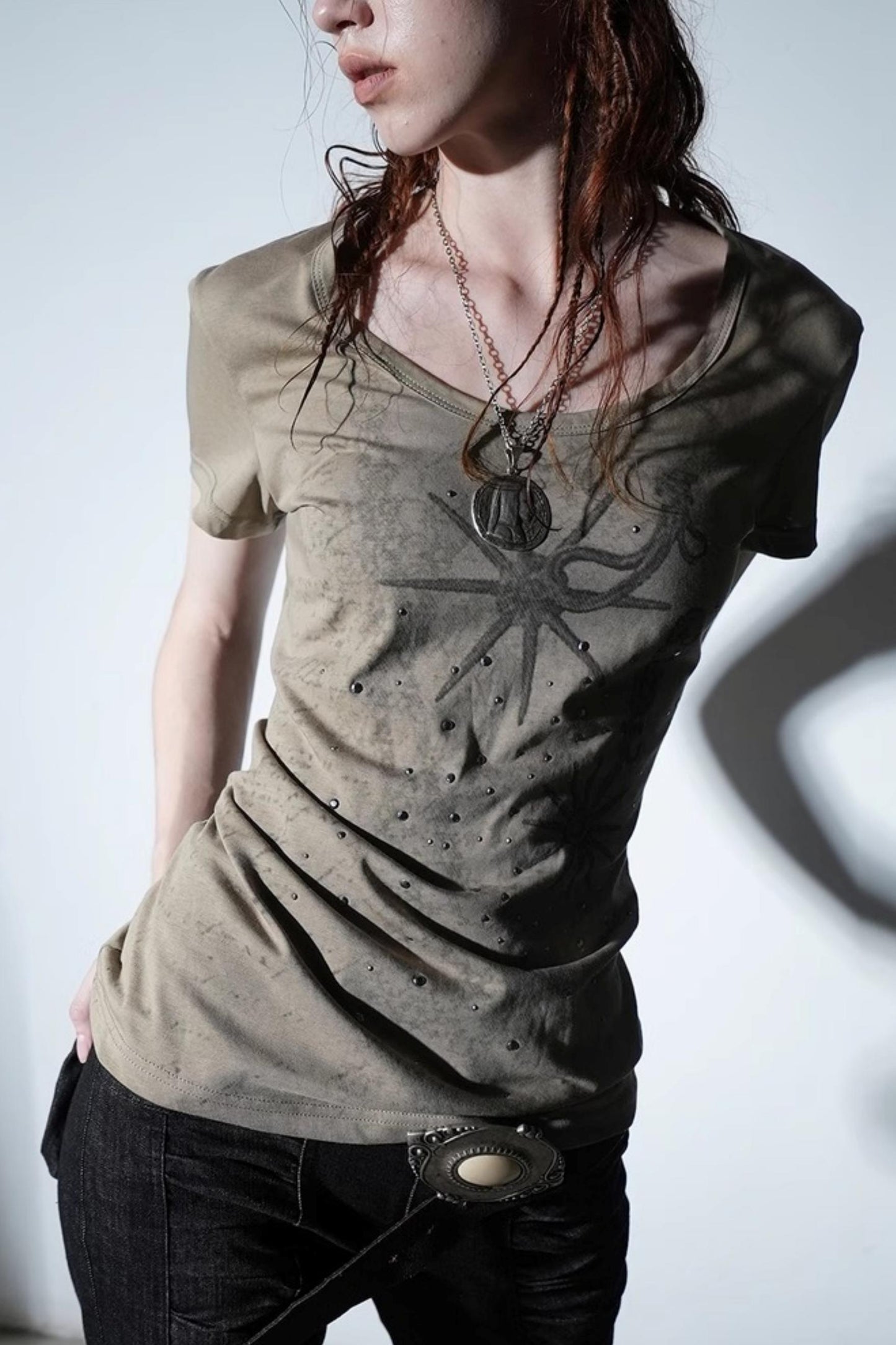 Western Rhinestone Basic Tee