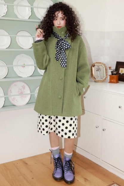 Green Manor Woolen Coat
