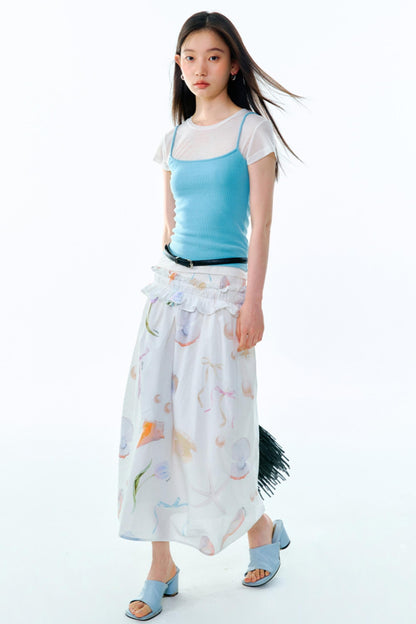 Chic Sea Bustier Skirt