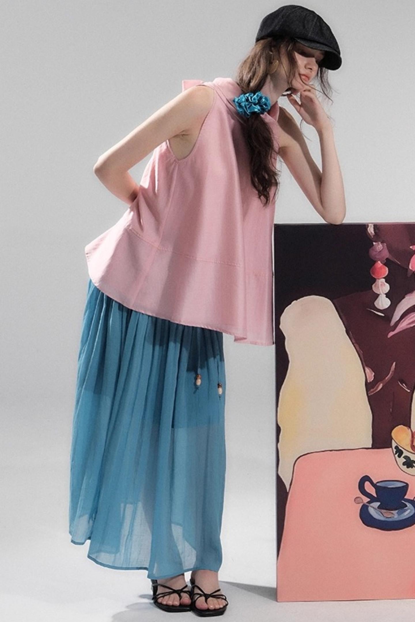 Dandelion Draped Vest Top