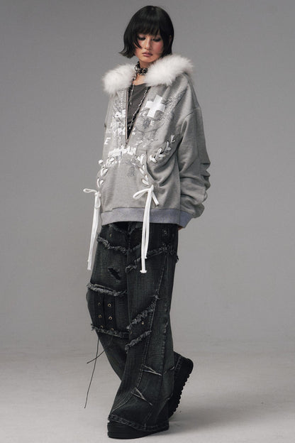 Back Garden Light Zipper Heavy Top