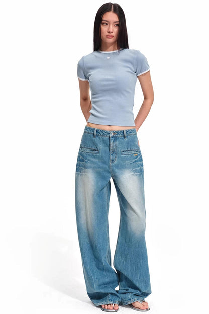 Reit-Sand-gewaschenes T-Shirt