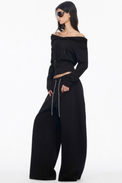 Slim One Shoulder Hoodie