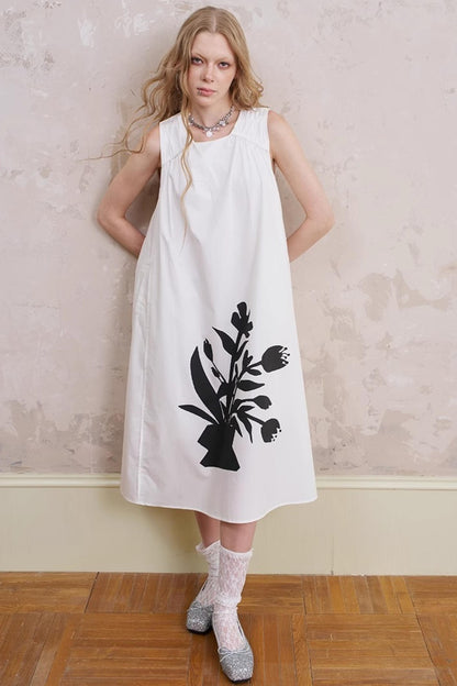 Floral Sleeveless Summer Dress
