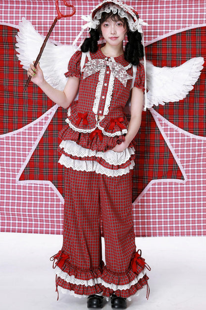 Lolita Style Plaid Long Pants