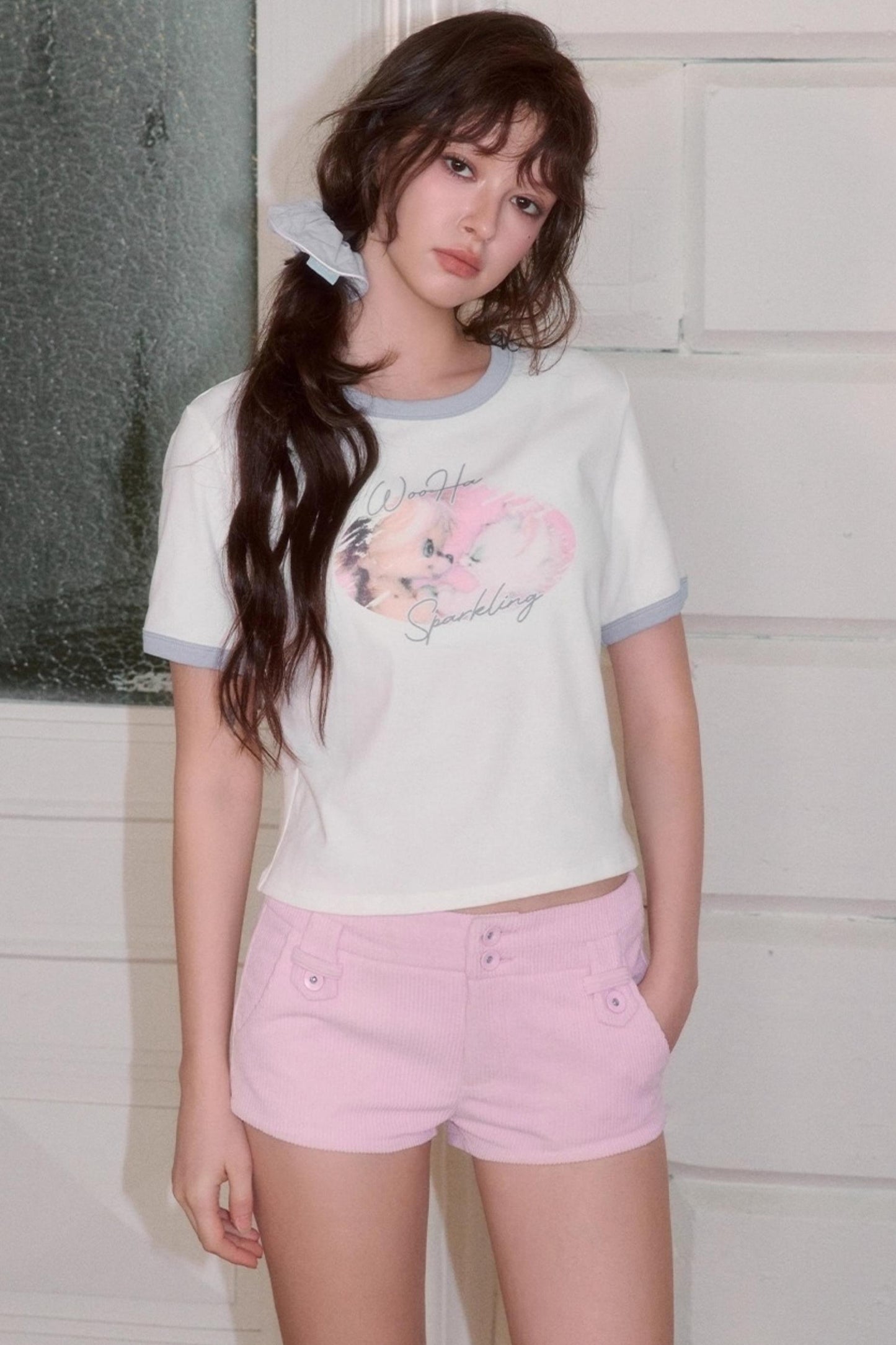 Cute Illustration Print Short Sleeve T-Shirt