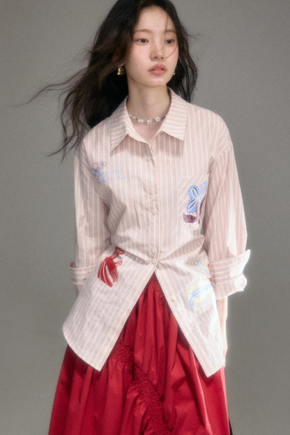 Flying Lily Striped Shirt