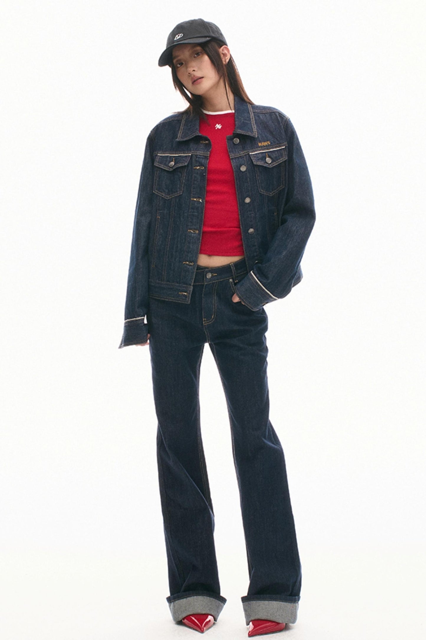 Retro Denim Cowboy Jacket Set-Up