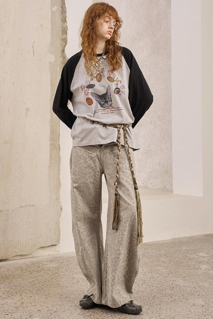 Loose Crew Neck Long Sleeve Top