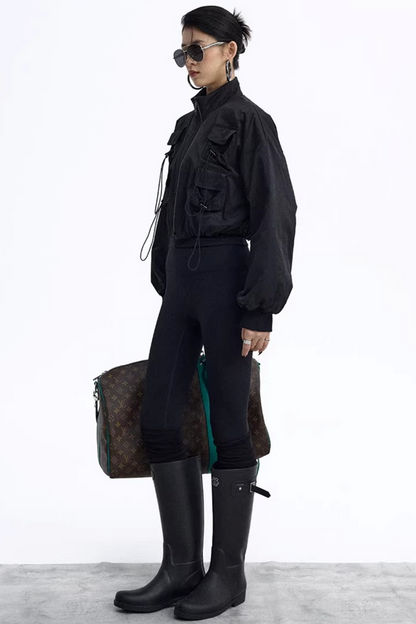 Solid Color Flight Jacket