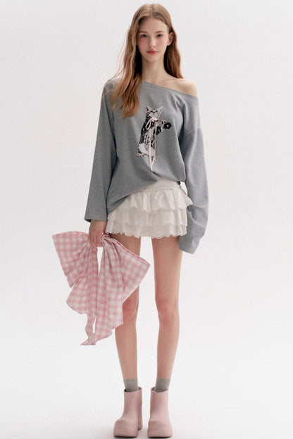 Rule Lace Puffy Cake Skirt