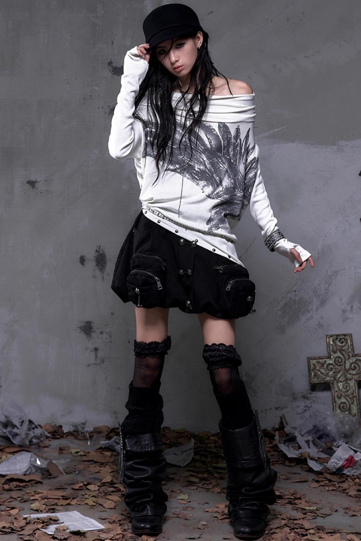 Court Street Leather Skirt