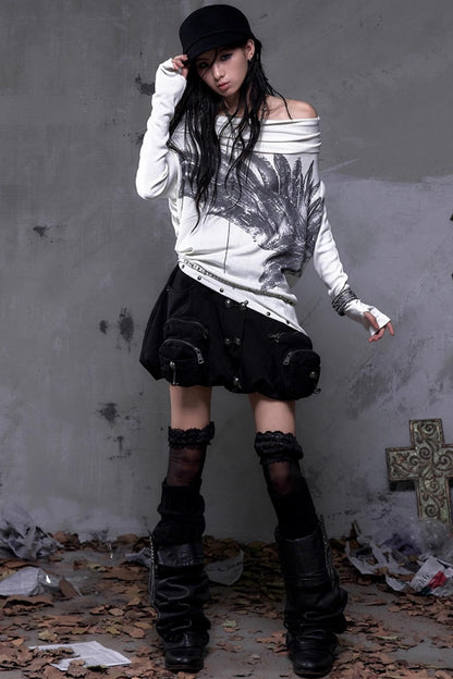 Court Street Leather Skirt