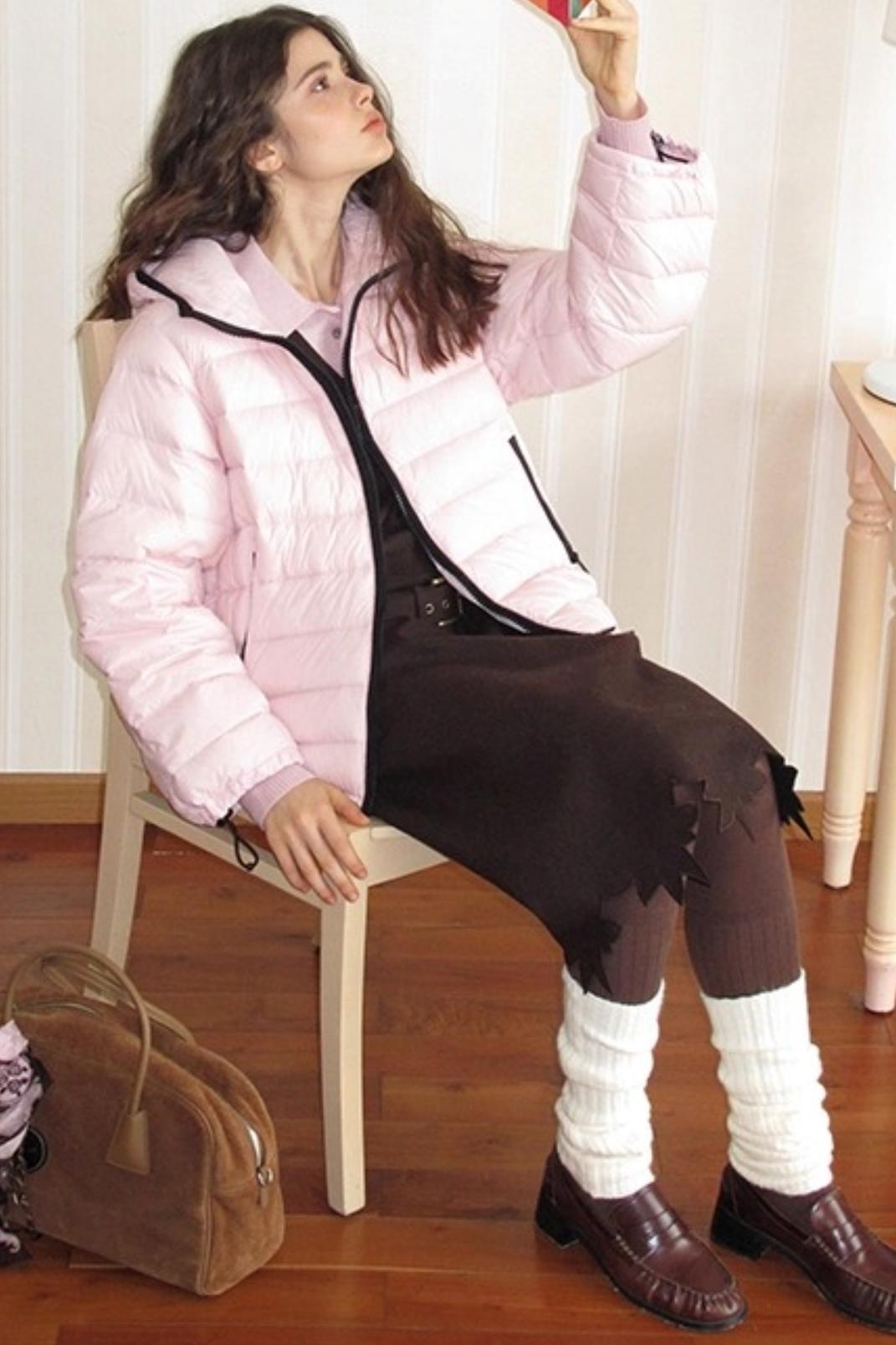 Wooden Tone Wool Skirt