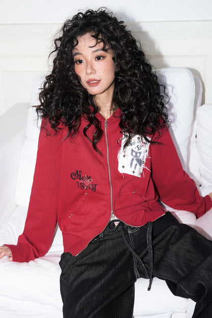 Kitten Print Sweatshirt