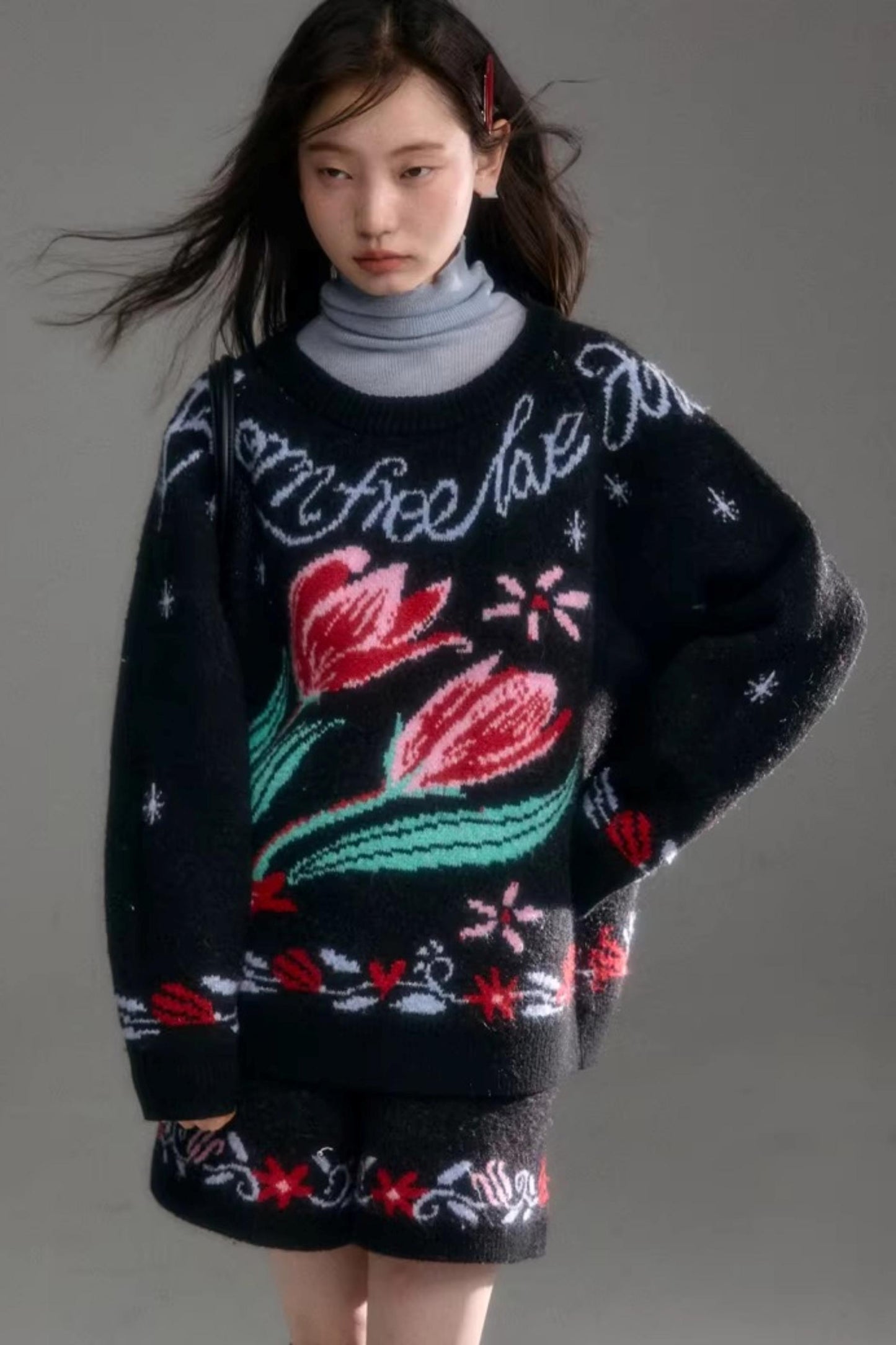 Snowy Night Wool Sweater Set-Up