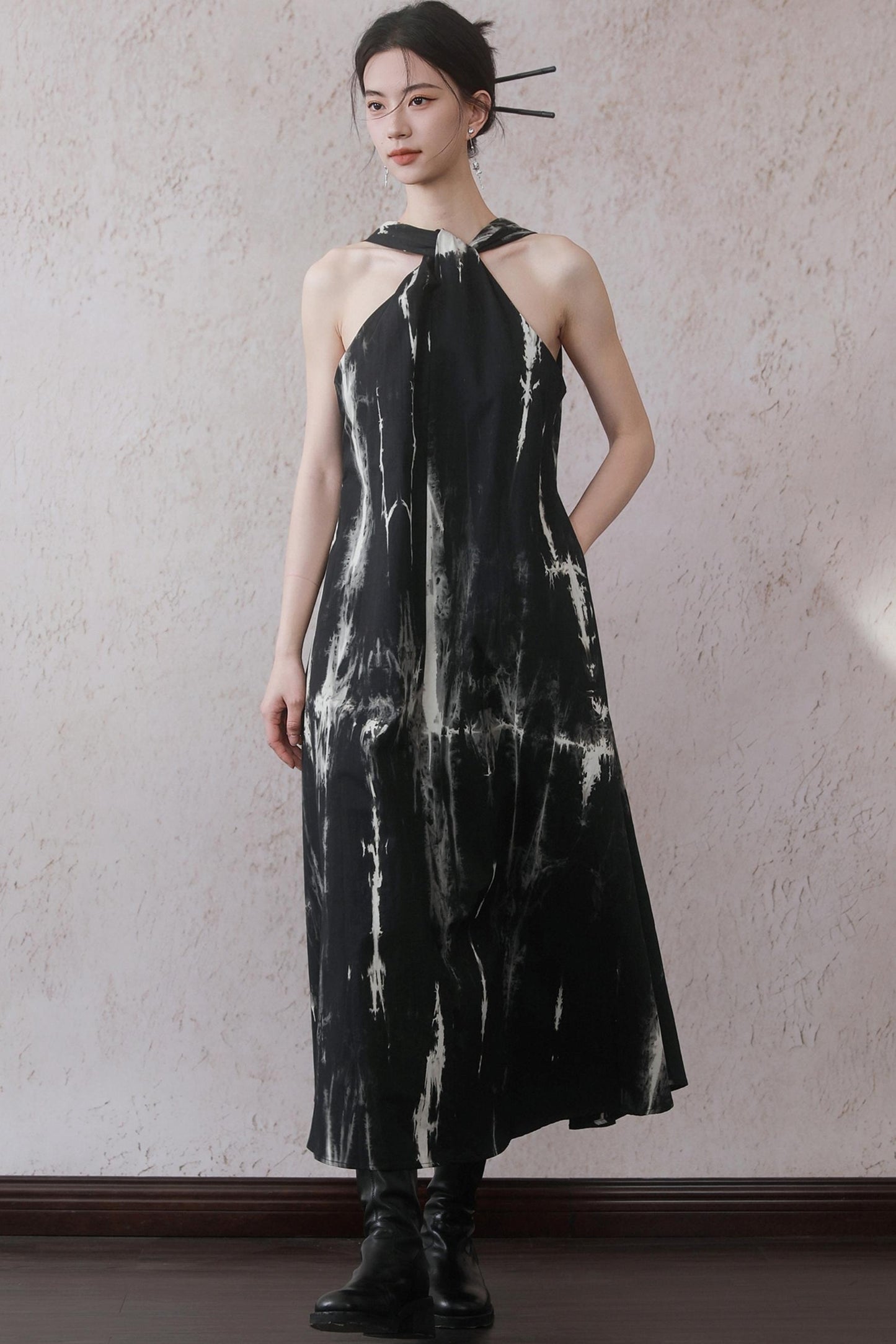 Twisted Flutter Tank Dress