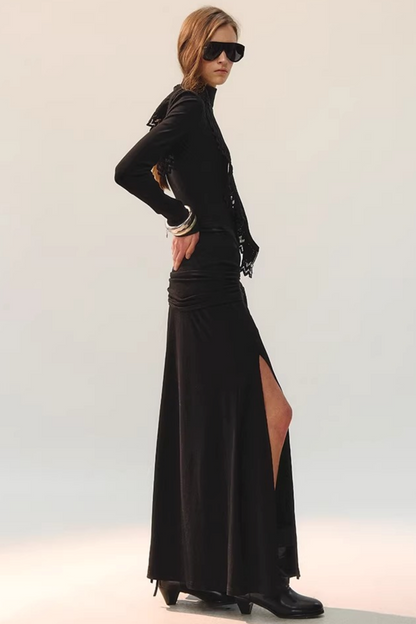 Lace Slit Dress