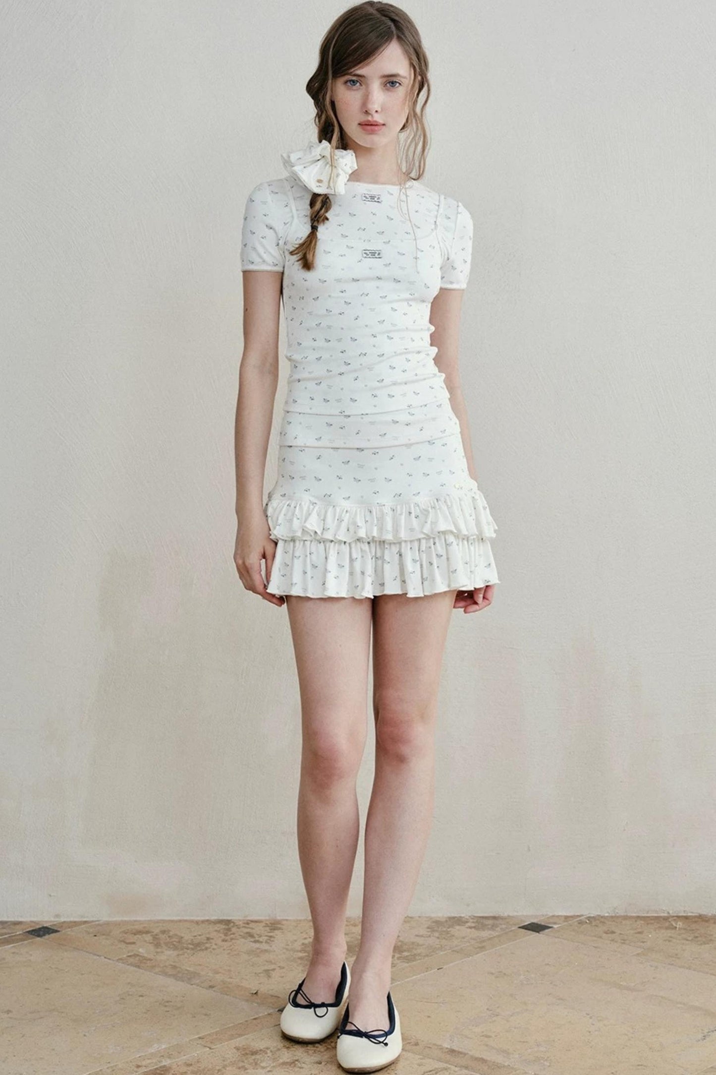 Floral Ruffled Cake Skirt