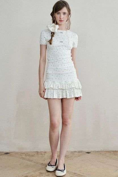 Floral Ruffled Cake Skirt