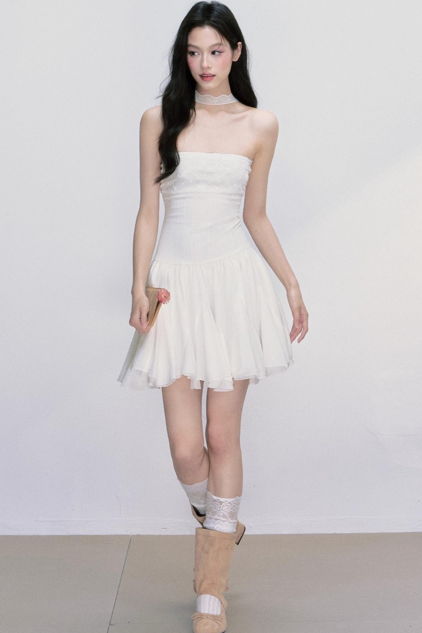 Moonlight Ripple French Tencel Dress