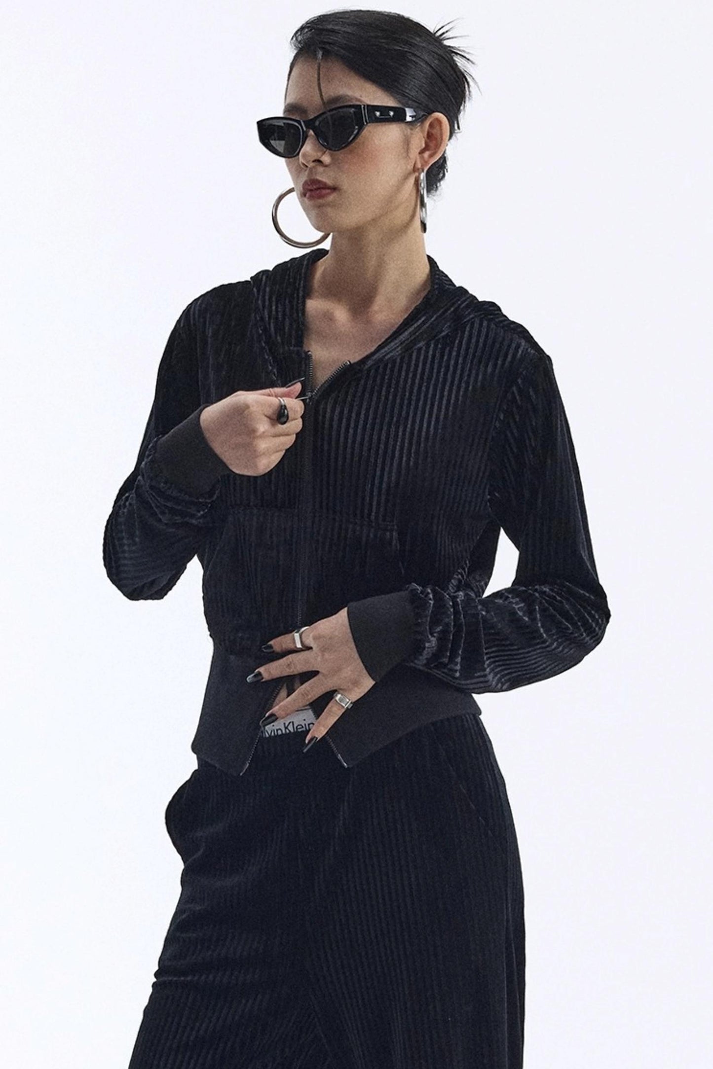 Winter Velour Hooded Top Set-Up