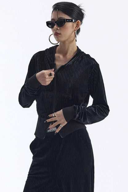 Winter Velour Hooded Top Set-Up