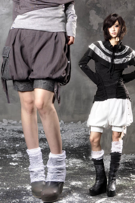 Lace Floral Patchwork Shorts