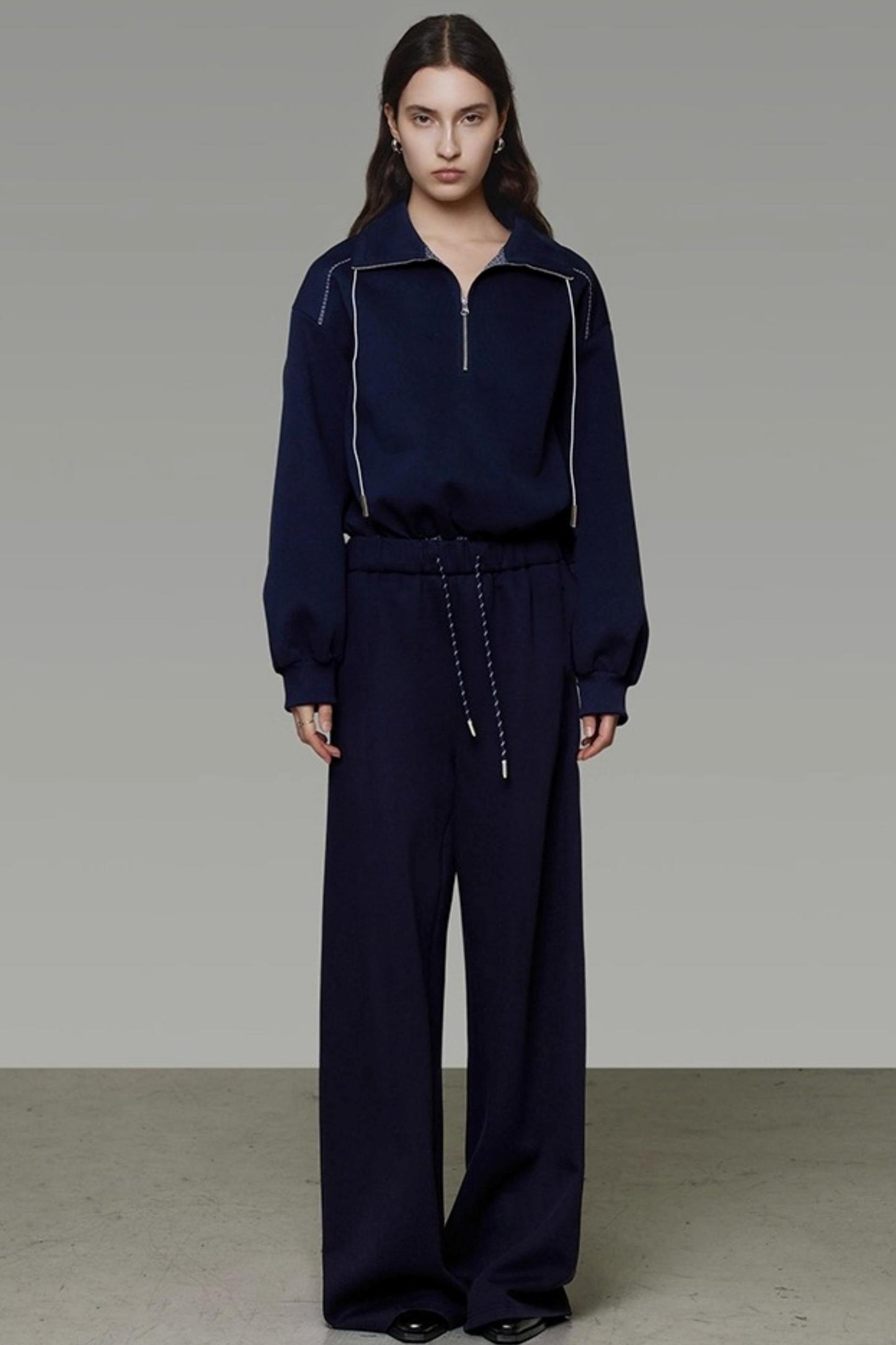 Autumn Drape Slimming Wide-Leg Pants