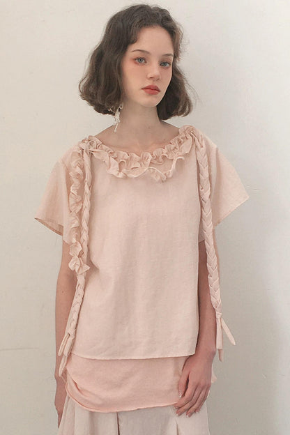 Lotus Leaf Lace Top Set-Up