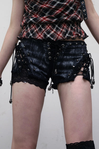 Raw Tie-Up Shorts