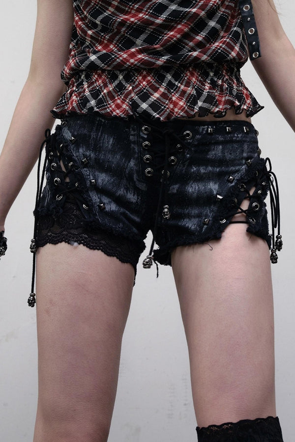 Raw Tie-Up Shorts
