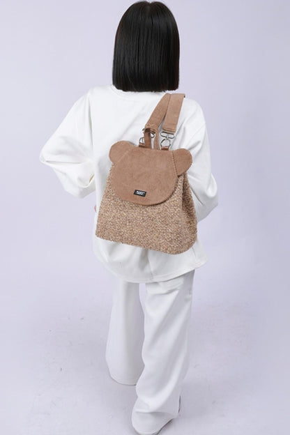 Patchwork Bear Crossbody Bag
