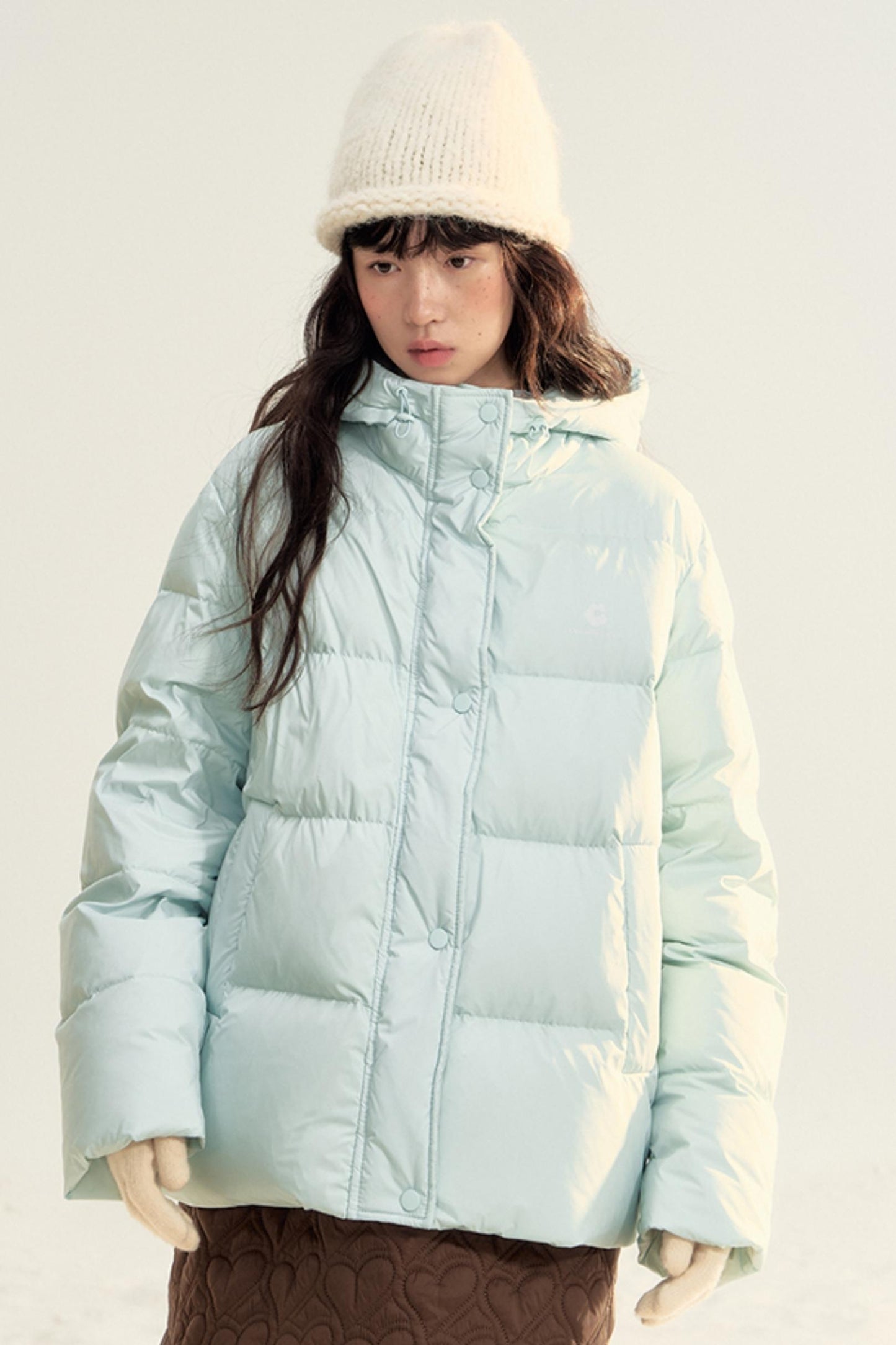 Winter Essential White Duck Down Jacket