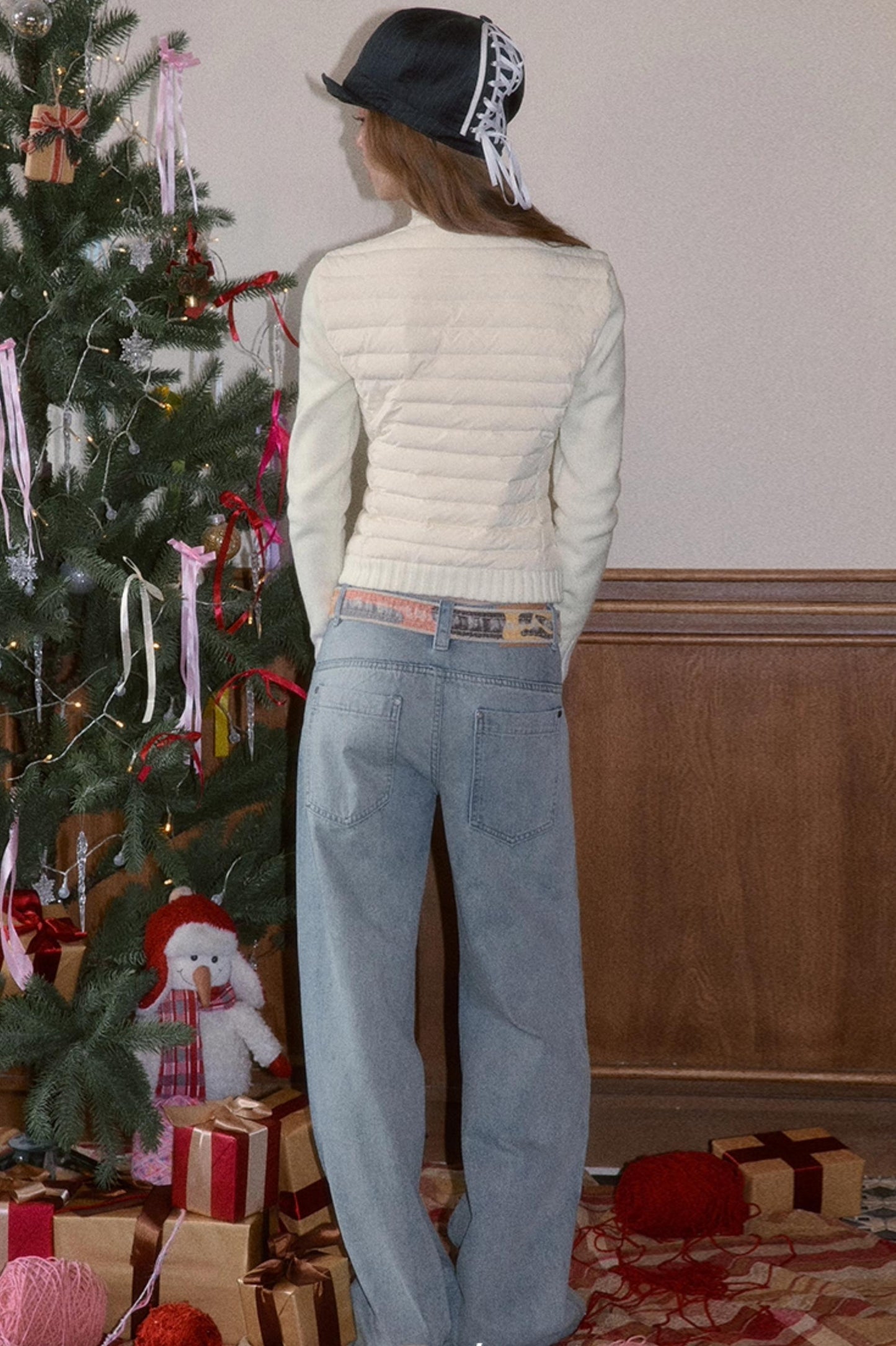 Vintage Embroidered Denim Pants