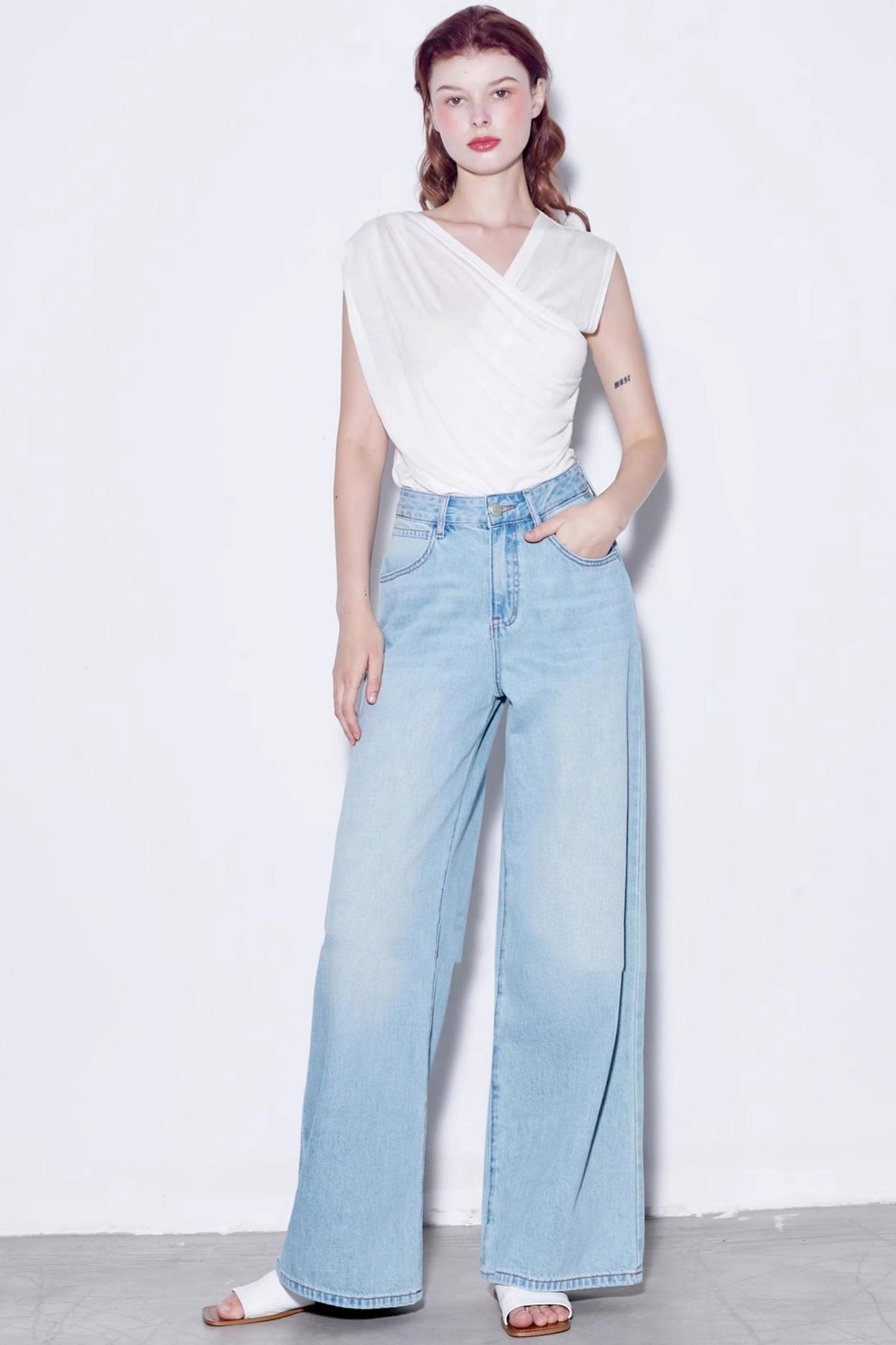 Vintage Soft Cotton Long Leg Jeans