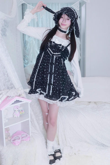 Star Dot Chiffon Sundress