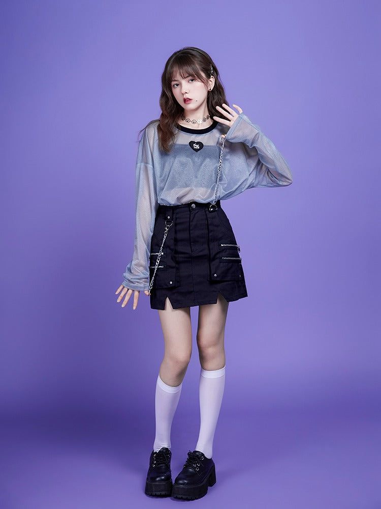 A-line short skirt