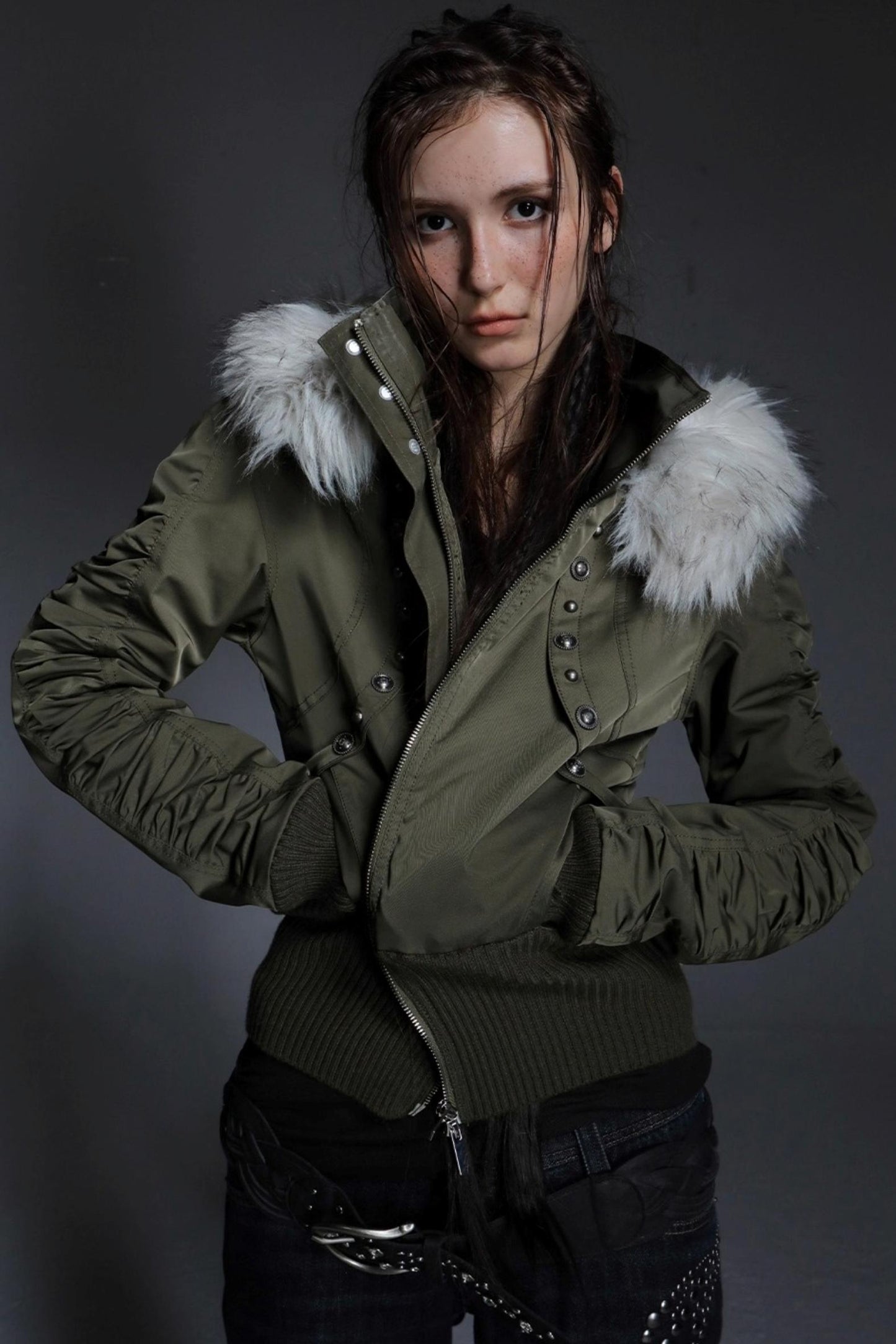 Autumn Short Waist Fur Jacket