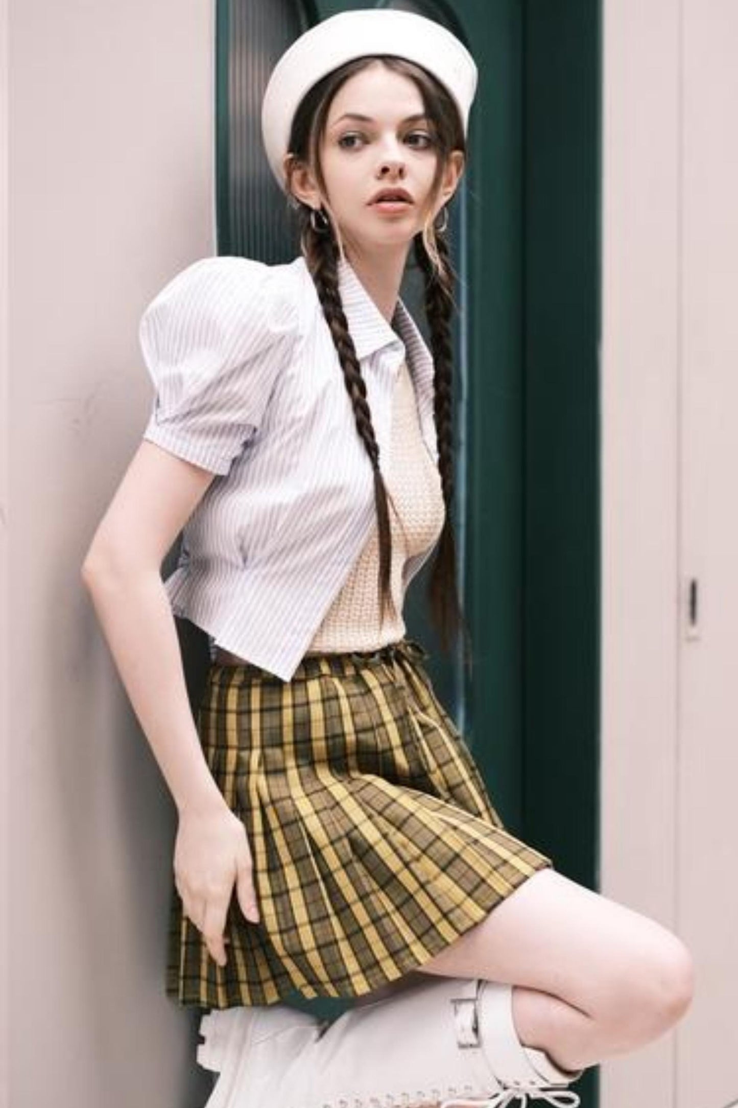 Retro Plaid Skirt