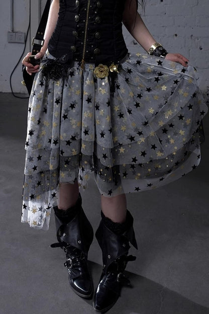 Dreamy Mesh Bustier Gown Dress