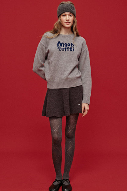 Misty Knit Sweater Skirt Set-Up