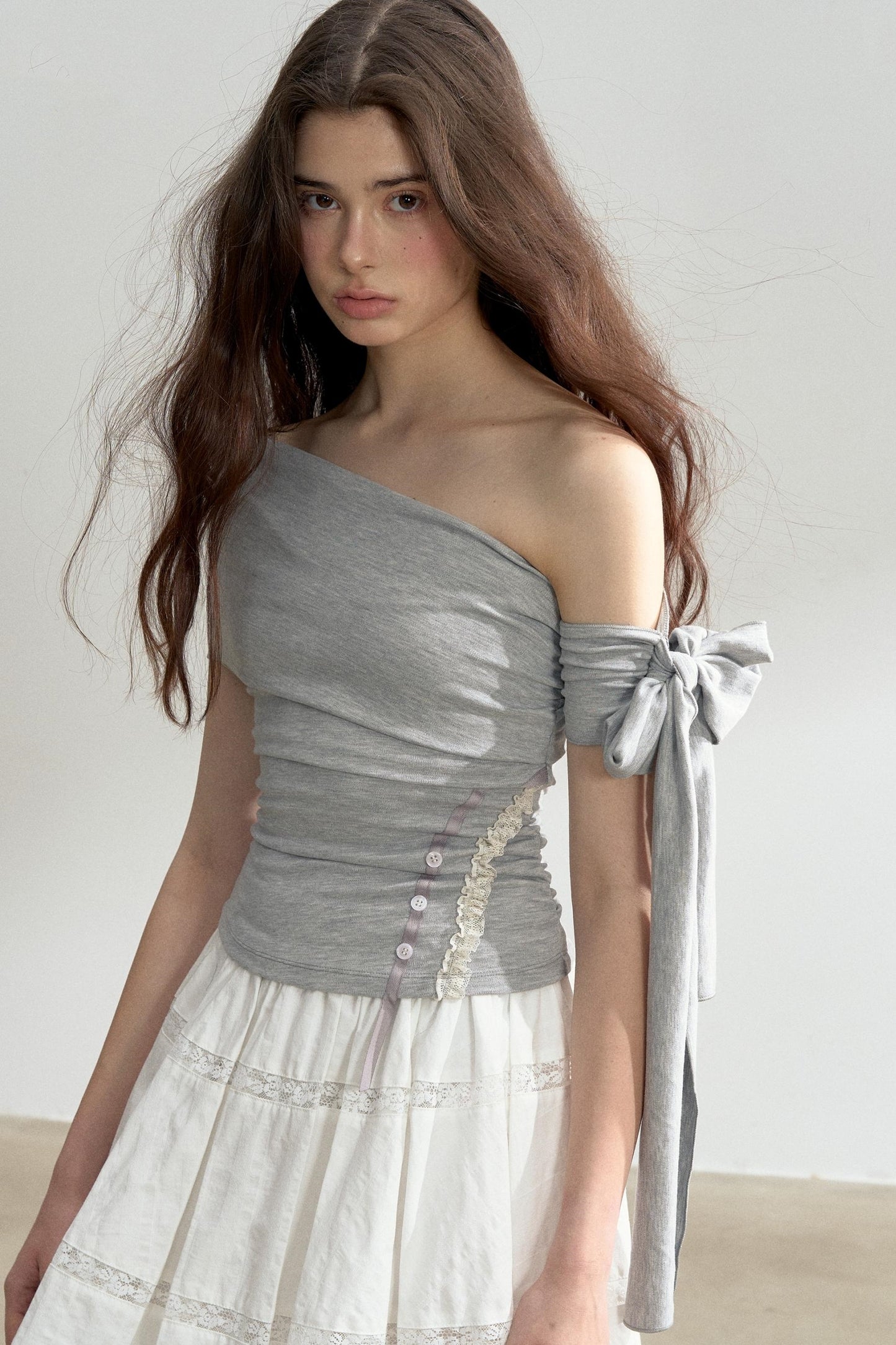 Vibes One-Shoulder T-Shirt