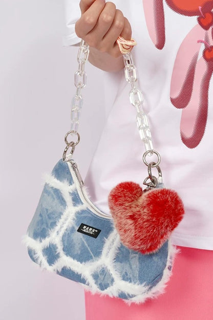 Y2K Retro Denim Shoulder Bag