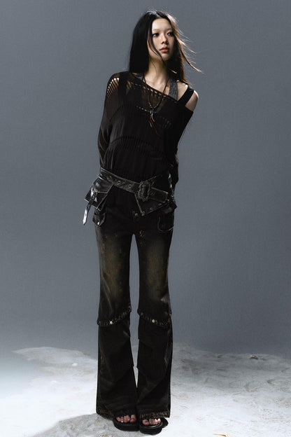 Linen Knit Cover-Up Top