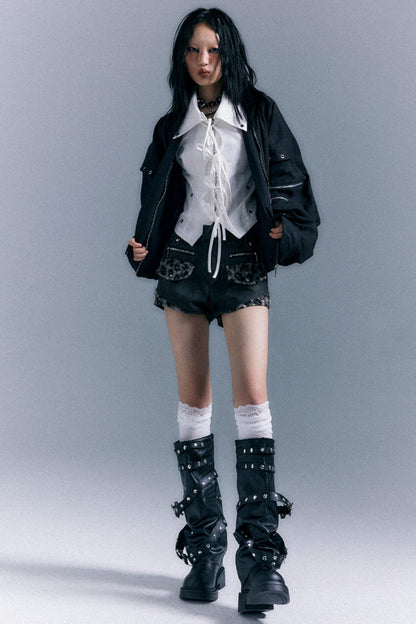 Vintage Oversized Bomber Jacket